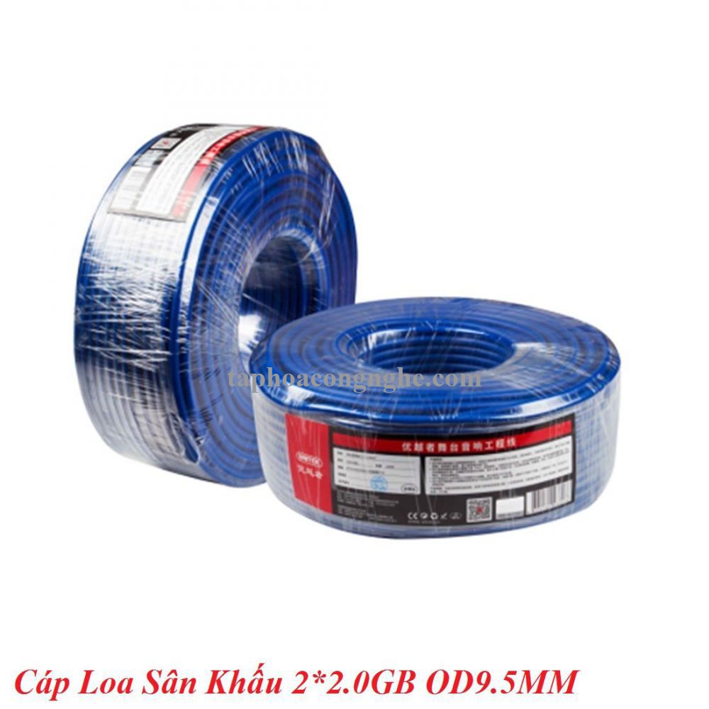 Unitek 29366 C9018BL 100M 2*2.0Gb Od9.5Mm Cáp Loa Sân Khấu 30029366